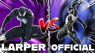 IS THIS OFFICIAL BLACK SUIT SPIDERMAN FIGURE BETTER THAN THE BOOTLEG?!!