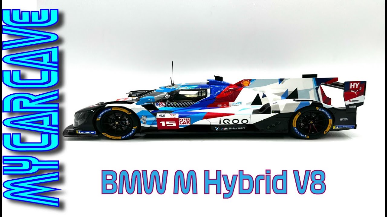 BMW Mハイブリッド V8 ルマン24h 2024 2024 BMW M Hybrid V8 LeMans in 1/18th by Spark - YouTube