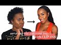 EASY, Sleek Clip-in Style for Short Natural Hair | Step-by-Step | BETTERLENGTH