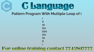 pattern with multiple loops of i in c