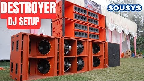Destroyer DJ Setup 4 Plasma Bass & line array from Sousys @VkiVan