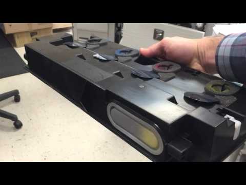 Sharp Copier Waste Toner Box - Emptying process