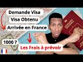 Du visa  votre arrive en france frais visa et prparation du voyage