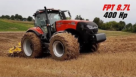 Case AFS 400 Magnum (380 Hp PTO)-Widest WHEELS/Raw Sound/Dragging HUGE ripper on muddy field - 2022