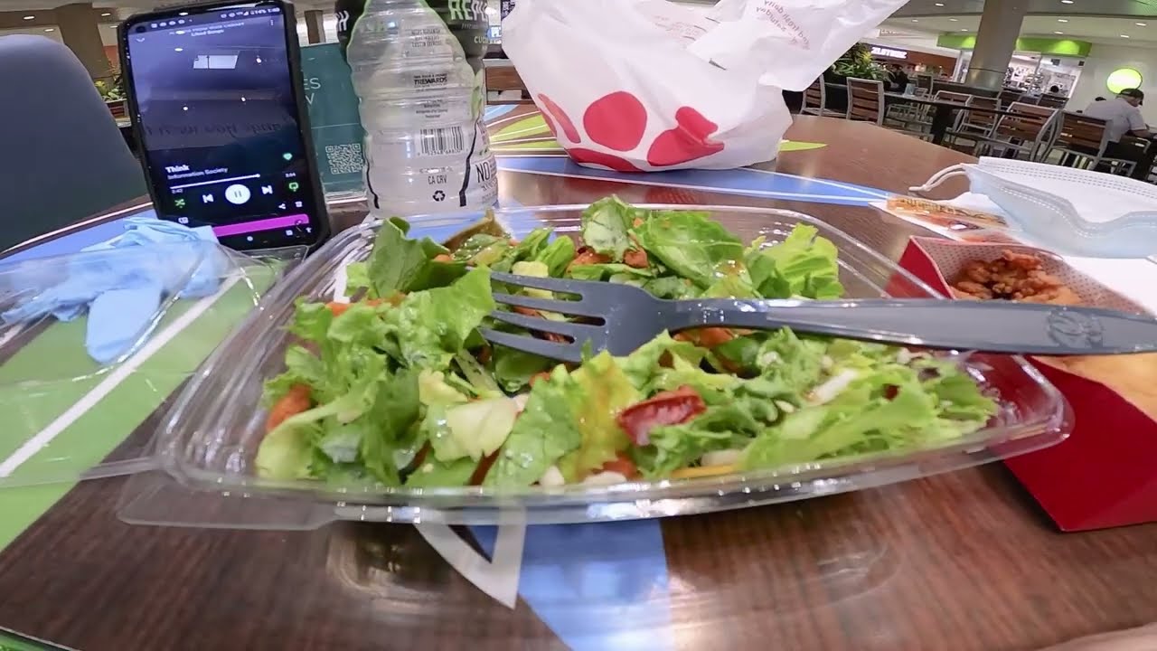 Eating lunch at the mall YouTube