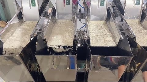 Almond powder linear weigher vertical form fill seal packing machine, almond flour packaging machine