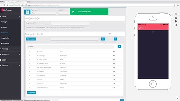 ABC App Builder Features overview Form