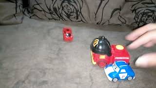 truck bomba vs polis car