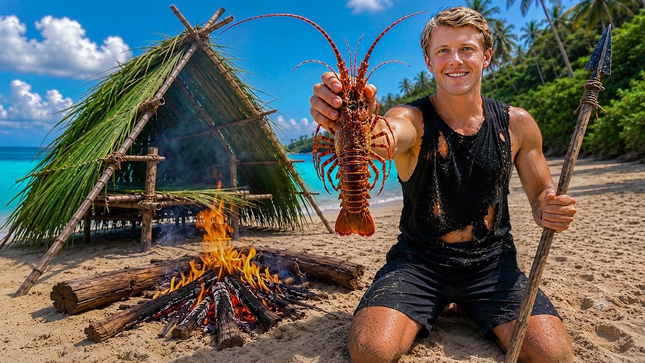 5 Days Solo Island Survival (No Food, Water, or Shelter)