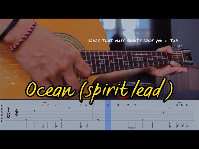 Ocean - Spirit Lead Fingerstyle Guitar Tutorial Tab + Chord class=