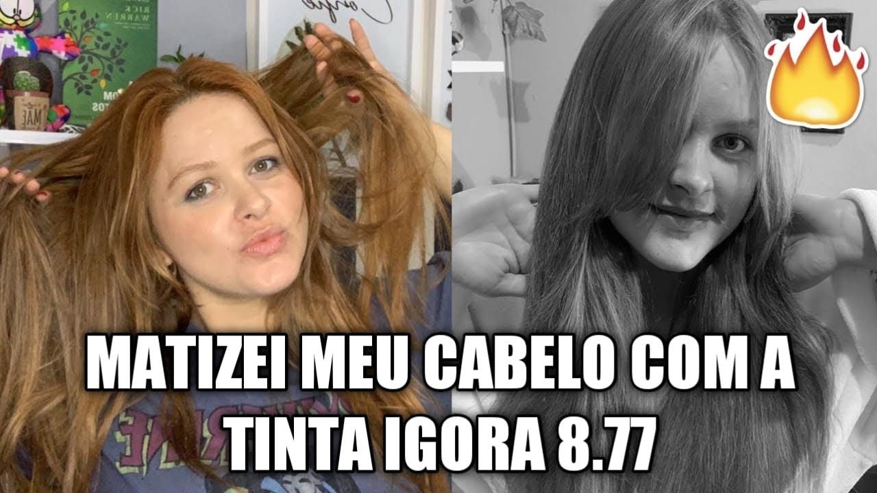 PINTEI MEU CABELO EM CASA COM A TINTA IGORA 9.7 🦊 