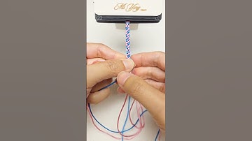 Macrame Basics 37: 5 Strings Knot Tutorial #shortstutorial #macrameknot #knottingtutorial #diy