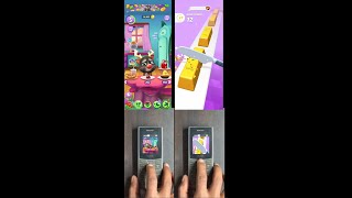 My Talking Tom 2 and Perfect Slices Play in Nokia Phone