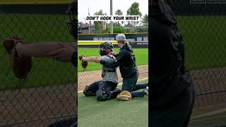 The “Bow and Arrow” Drill for Catchers (Neutral wrist) #baseball #softball