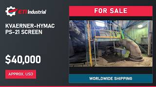 Full Kvaerner-Hymac PS-21 Detrashing Screen FOR SALE | Approx. US $40,000 | Worldwide Shipping Guide