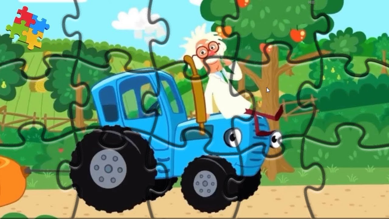 Ягодки трактор для малышей. Пазл "синий трактор". Пазл синий трактор детям 3 лет. Пазлы для детей синий трактор животные. Пазл синий трактор с животными.