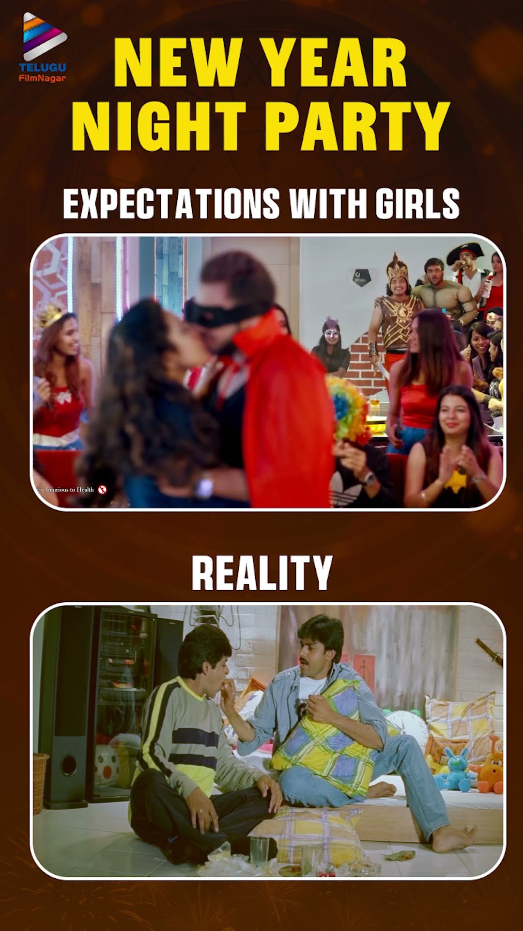 Expectations Of New Year Party Vs Reality Of New Year Party | #PawanKalyan | #Ali | #Kushi | #Shorts