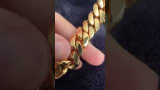 First Look at the “Gold Dip”/Plating Wearing Off On A REAL 18K Gold Miami Cuban Link