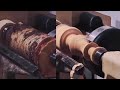 Скучной ночью подсвечник точим #Woodturning