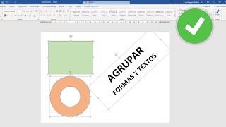 How to group Texts and Shapes in Word