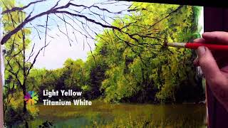 Unleash Your Painting Skills: A Serene Lake In The Forest 2