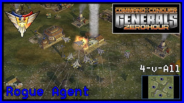 C&C Generals Zero Hour | Air Force General | 4-for-All | Rogue Agent