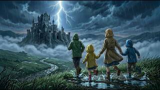 Cozy Castle Refuge 🌧️ Heavy Thunderstorm & Rain ASMR | Rescuing a Frightened Gazelle