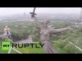 The Motherland Calls: Drone buzzes gigantic Battle of Stalingrad monument