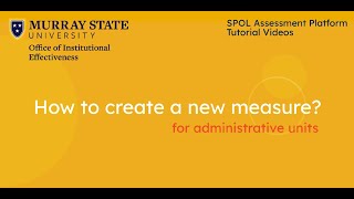Creating a new measure for admin units