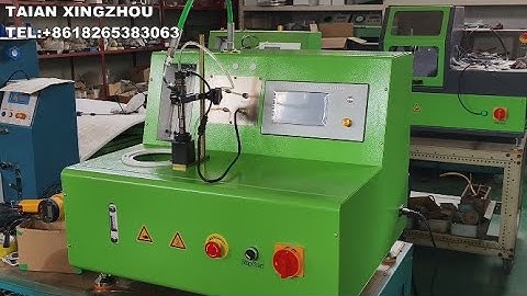 EPS100 diesel fuel common rail injector test bench operation
