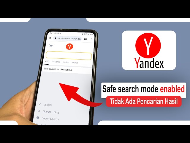 Tips Mengatasi Yandex Muncul Safe search mode enabled Tidak Ada Hasil Pencarian class=