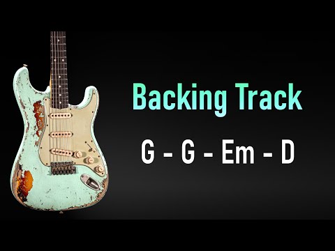 Pop Rock BACKING TRACK G Major / E Minor | 105 BPM | Guitar Backing Track | TGuitar