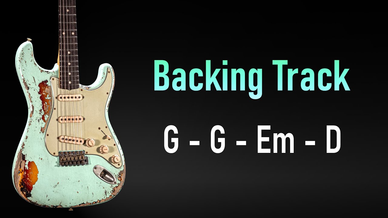 Pop Rock BACKING TRACK G Major / E Minor | 105 BPM | Guitar