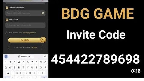 #Bdg bdg game Mein invite code Kaise banaen aur game Kaise Khele lakh rupya kamae😱#video login💕)2024