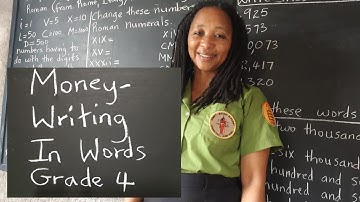 PEP Maths: Money: How to Write Money in Words: Grade 4 Mathematics. Primary Exit Profile