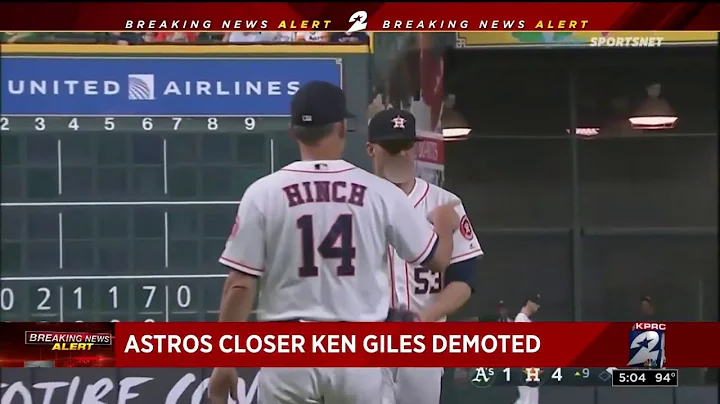 Astros closer Ken Giles demoted