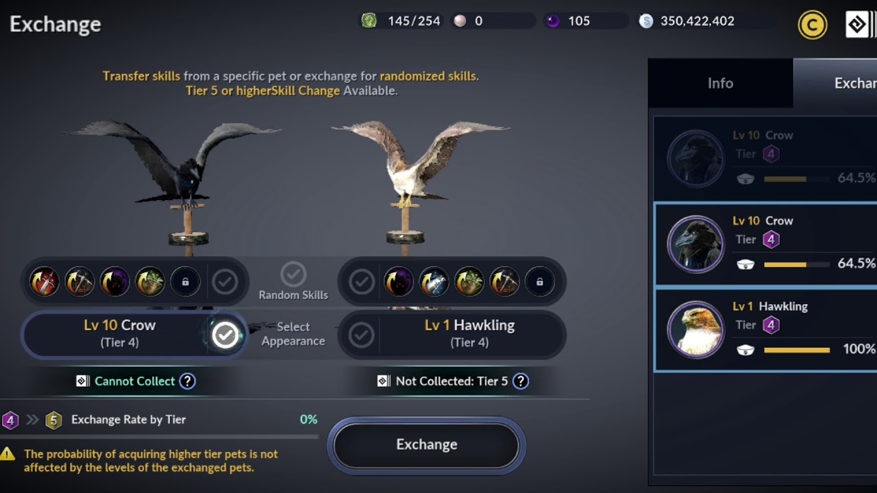 Black Desert Mobile T4 pet exchange to T5 0 YouTube