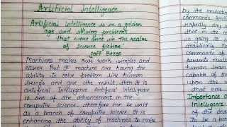 Essay on Artificial intelligence in English for students|| Artificial intelligence essay on English