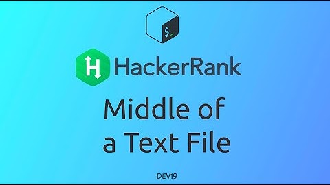 #22 Middle of a Text File | HackerRank Linux Shell #shellscripting #hackerrank #coding  #742