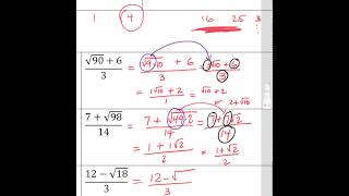 Simplifying Answers to Quadratic Formula problems (with radicals)