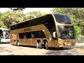 Ônibus saindo rodoviária Tietê#118 - Busscar da Kaissara e G6 da Eucatur