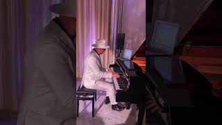 Pianist in a White Suit with a White Hat in Wawelberg Hotel/Billy Jean/Michael Jackson/ Petr Andreev