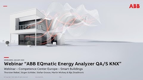 Webinar about ABB EQmatic Energy Analyzer QA/S 3.16.1 KNX