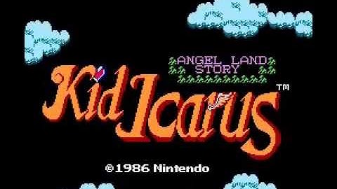 Kid Icarus Opening Title Screen Intro Nintendo NES