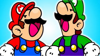 If I laugh, the video ends - Mario and Luigi Have an Argument