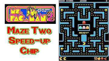 Ms. Pac-Man Level TWO with Speed Up Chip Installed in my Arcade Machine
