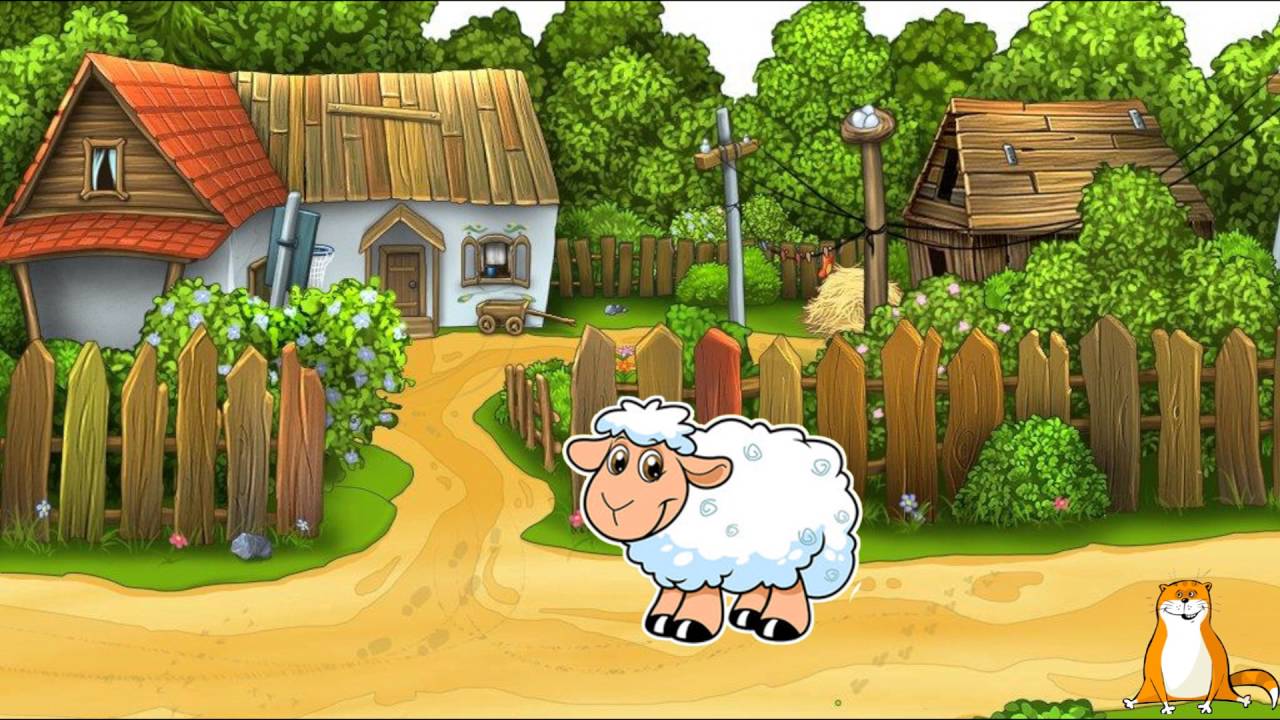 Деревня картинки мультяшные