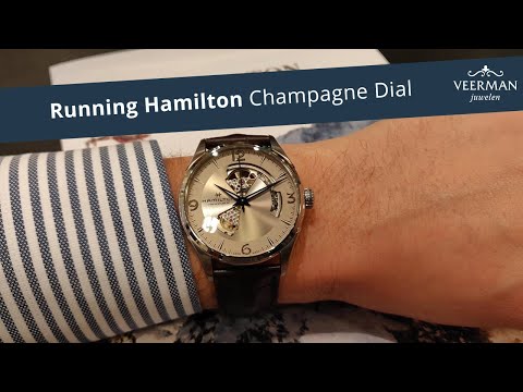 Running Hamilton Champagne Dial Open Heart
