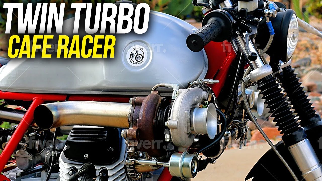 aerolíneas Muy lejos O Twin Turbo Cafe Racer Moto Guzzi Full Build - Motorcycle Build ASMR -  YouTube