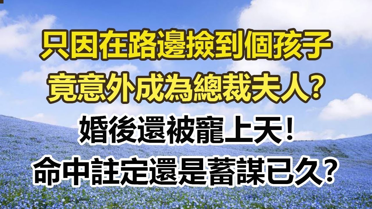 只因在路邊撿到個孩子，竟意外成為總裁夫人？婚後還被寵上天！命中註定還​​是蓄謀已久？#幸福敲門 #為人處世 #生活經驗 #情感故事